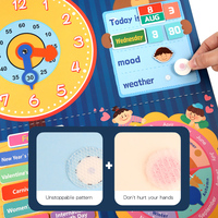 Montessori jeux éducatifs auto-discipline croissance calendrier météo semaine pâte carte temps cognitif jouets pour enfants garçons filles