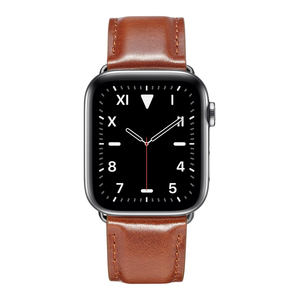 Correa de cuero de vaca de primera capa para <span class=keywords><strong>Apple</strong></span> <span class=keywords><strong>Watch</strong></span>, banda de <span class=keywords><strong>38mm</strong></span>, 40mm, 42mm, 44mm, iWatch 1, 2, 3, <span class=keywords><strong>4</strong></span>, 5, novedad - Product Image 2