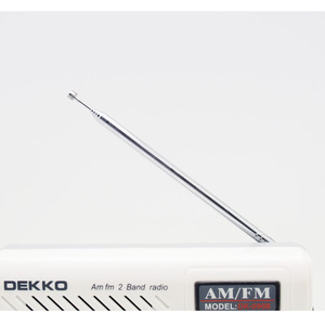 Mini Digital Portable Radio Flashlight Screen-Free Elderly-Friendly Plastic Pocket AM/FM Built-In Speaker 2 <strong>R20</strong> <strong>Battery</strong> 5V DC - Product Image 4