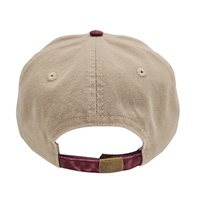 Casquette de baseball unisexe personnalisée de haute qualité, imperméable, avec logo brodé, motif lavé, visière incurvée, en coton, bicolore