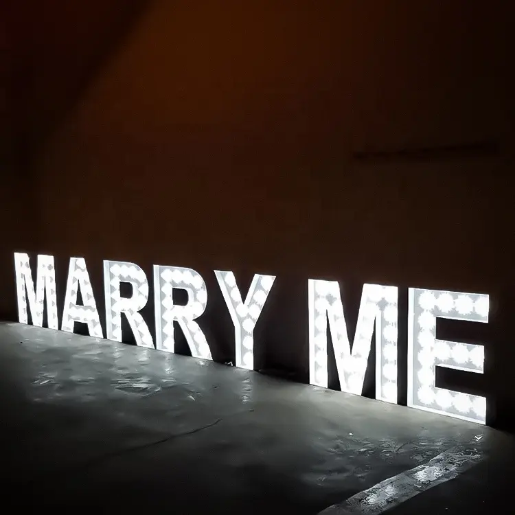 Hochzeits lieferant Marry Events Requisiten 4ft LED Light Letters Große Festzelt buchstaben