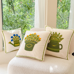 Cuscino Decorativo Ricamato per Soggiorno in Stile Nordico, Cuscino per Testiera Camera da <span class=keywords><strong>Letto</strong></span>, Supporto Lombare, Federa per Cuscino - Product Image 4