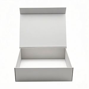 Papier d'art recyclé orange personnalisé <span class=keywords><strong>plat</strong></span> pliable et brillant plastification rigide pliable à aimant pour emballage cadeau chaussettes gaufrage fourrure - Product Image 2