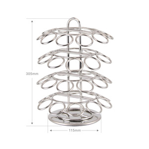 Rotatif <span class=keywords><strong>nespresso</strong></span> porte-capsule de café argent plaque chromée - Product Image 2