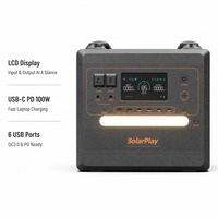 Générateur Solaire Portable LiFePO4 2500W 2304Wh en Gros avec UPS MPPT pour la Maison, la Secours d'Urgence et le Camping