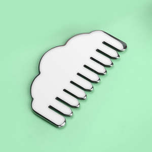 Catégorie de produit Peigne de massage Gua Sha en acier inoxydable 304 avec logo personnalisé Guasha de soins de santé en métal argenté pour la tête et le cuir chevelu - Product Image 5