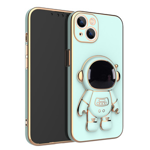 Funda de teléfono de astronauta galvanizada con soporte de astronauta para iPhone 7 8 x XS XR <span class=keywords><strong>11</strong></span> 12 13 14 15 Plus Pro Max - Product Image 4