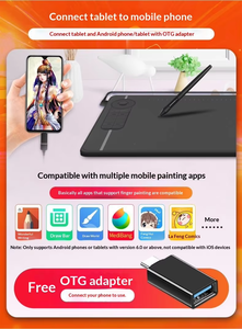 Tablette numérique GAOMAN M7 pour téléphone portable et ordinateur - Tableau d'écriture et de <span class=keywords><strong>dessin</strong></span> avec prise en charge des cours en ligne - Product Image 6