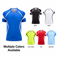 Ensemble de maillot de football personnalisé, col en V, manches courtes, uniforme de football, sublimation, maillot d'équipe avec short et chaussettes, polyester respirant