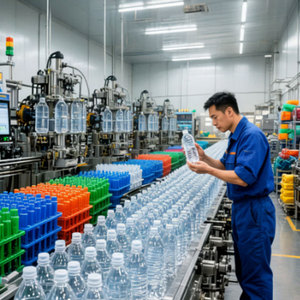Línea de Producción de Agua Líquida 8000-12000BPH, Máquina Llenadora de Agua Mineral Totalmente Automática para Fábrica - Product Image 1