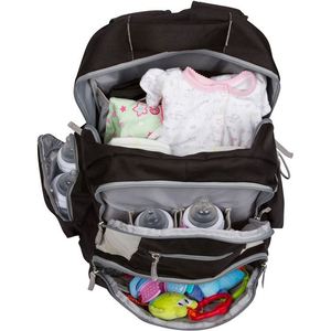 Sac à langer multifonctionnel, grande capacité avec poches isothermes, échantillon gratuit - Product Image 1
