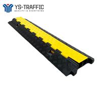 Caoutchouc Pvc Heavy Duty Drop Over Floor Cord Cable 2 Channel Ramp Protector Humps Covers