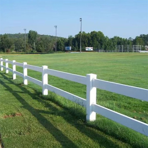 Obral besar 3 rel PVC pagar kuda putih vinil pagar peternakan kuda - Product Image 6