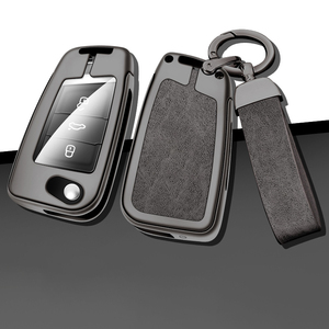 Custodia per chiave con Logo per Auto in pelle in metallo per Volkswagen VW Golf 7 MK7 SEAT Ibiza Leon <span class=keywords><strong>Skoda</strong></span> <span class=keywords><strong>Octavia</strong></span> Tiguan Ateca <span class=keywords><strong>accessori</strong></span> Auto - Product Image 1