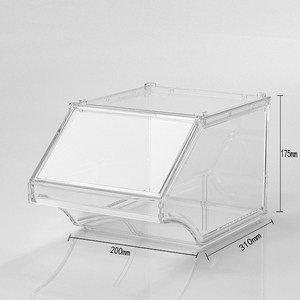 Boîtes de rangement alimentaire en plastique acrylique PET PC en vente chaude, boîte à bonbons et à noix avec cuillère pour le stockage en vrac de bonbons - Product Image 3
