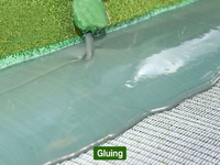 Tapis de gazon artificiel MCG à motif 3D haute densité, résistant aux UV, gazon synthétique, faible entretien, revêtement de sol pour jardin