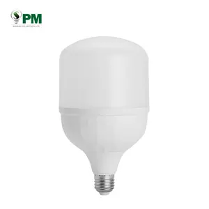 Bombilla LED en forma de T, 38w, E27, carcasa de proveedor de China, aluminio y plástico