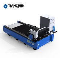 Machine de découpe laser CNC à fibre Tianchen FS3015 6KW pour tôles métalliques, avec intelligence artificielle pour l'élimination des débris, haute précision et faible entretien