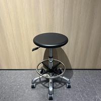 Tabouret de travail en cuir polyuréthane durable, chaise ronde personnalisable en couleur pour caissier de magasin de centre commercial, période de garantie de 5 ans