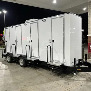 Popular Public China Portable Toilets For Sale In China Movable Outdoor Portable Toilet Trailer Low Cost Mobile Toilet