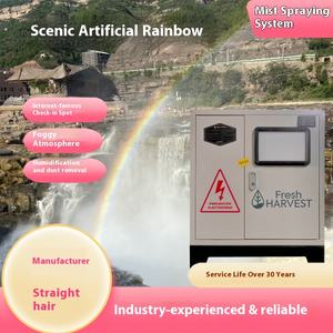 Personalizzato artificiale arcobaleno fontana a spruzzo per il giardino abbellimento caratteristica unica dell'acqua su misura spettacolo all'aperto cascata caratteristica - Product Image 2