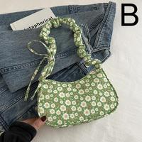 Nouveau Sac Fourre-tout Tendance en Velours Côtelé Polyester à Motifs Floraux, avec Fermeture Éclair, Grande Capacité, Sac à Bandoulière Y2K Fraise pour Femme et Fille