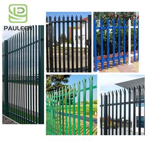 Pos portátil 8 pies de altura Cercado Seguridad Acero Palisade Verde Triple Punta Palisade Pvc <span class=keywords><strong>Valla</strong></span> - Product Image 4