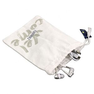 ถุงผ้าฝ้ายแบบมีเชือกผูก ถุงช้อปปิ้งผ้าฝ้าย กระเป๋าถือผ้าฝ้าย พร้อมโลโก้ตามสั่ง - Product Image 1