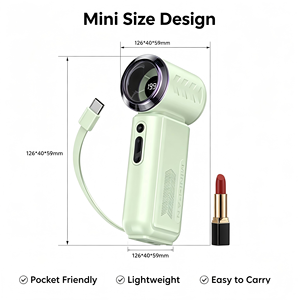 Grand Opening Sale Household Mini Portable <b>Fan</b> Usb Rechargeable Night Light Class A Hand <b>Fan</b> With Logo Blue <b>Small</b> <b>Fan</b> - Product Image 6