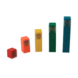 Blocchi da Costruzione con Adesivi Colorati Personalizzati, Giocattolo Promozionale, Piccoli Cubi Impilabili in Plastica, Regalo Educativo per Bambini, Fabbrica OEM EN ASTM CE - Product Image 2