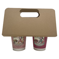 Porte-gobelets à café écologiques Porte-boissons 2 tasses Porte-gobelets en papier à emporter