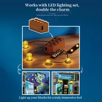 21333 Reobrix 66702 2026 Nuevo MOC Night Sky Cafe, Marco de Fotos con Luces LED, Regalo para Adultos y Niños, Juego de Bloques de Construcción