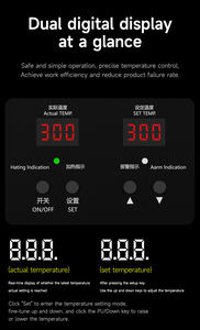 HT-34 HT-30ช่างอัจฉริยะจอแสดงผลคู่คงที่อุณหภูมิความร้อนโต๊ะสำหรับซ่อมโทรศัพท์มือถือเครื่องมือถอดจอแบบอุ่น - Product Image 5