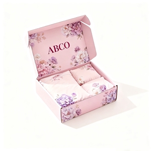 Boîtes d'expédition pour vêtements en carton ondulé rose personnalisées avec impression de logo, emballage de colis en matériau recyclé pour les <span class=keywords><strong>chaussettes</strong></span> - Product Image 1