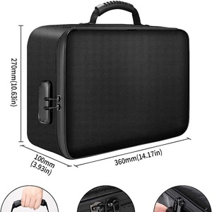 Fireproof Document Storage Bag <b>A4</b> Size 360x270x100mm With Lock For <b>File</b> Organization And Business Gifts - Product Image 1