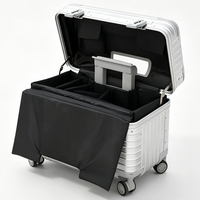 Valise de voyage rigide personnalisée OEM en gros avec roues pivotantes à 360°, serrure TSA, modèle valise pour appareil photo, bagage en aluminium