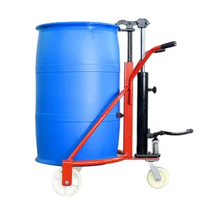 Heavy duty drum handling lifter with hydraulic system for lifting <b>transporting</b> and positioning drums safely - Product Image 1