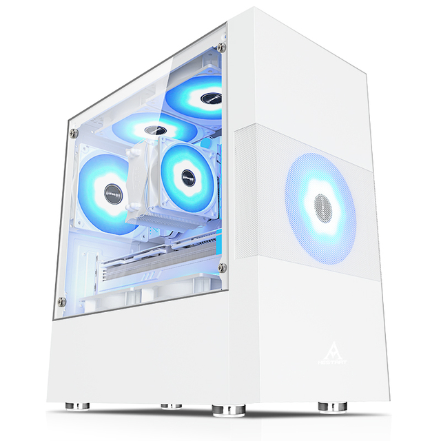 Factory Directly Mesh M-ATX Computer Case Gaming Casing Cabinet Desktop PC Case Tempered Glass Modern Computer Case