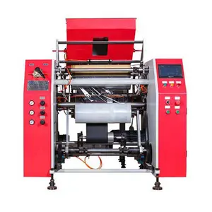 Good quality elastic plastic wrap film and pre stretch film automatic rewinder machine