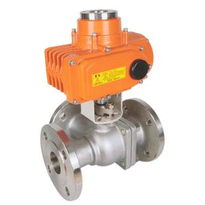 Vanne à boisseau sphérique trois voies à température normale avec actionneur automatisé pour l'eau, OEM disponible, raccordement à bride DN80, TOP-140, acier forgé - Product Image 4