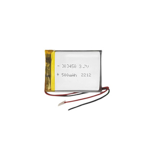 Batterie Li-polymère Lipo 303450 3.7V 500mAh LP303450 Batterie au lithium polymère Akku - Product Image 1