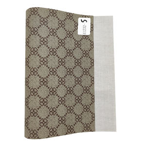 Quatre feuilles fleur imprimé PU vinyle PVC Faux tissu cuir matériel pour la fabrication de chaussures/sac/sac à main/accessoires de bricolage/vêtement - Product Image 2
