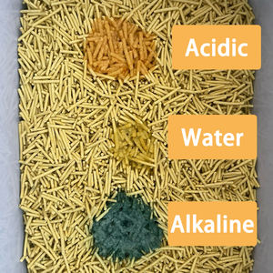 Monitor de salud permanente Arena para gatos Indicación de pH Tira OEM Biodegradable Tofu Arena para gatos - Product Image 2