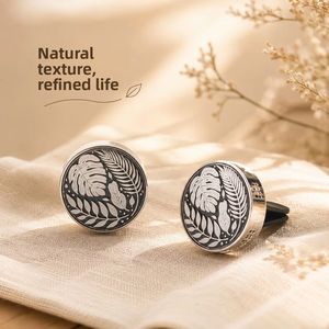 Diffusore di Aromi per Auto con Clip per Bocchetta di Ventilazione in Lega di Zinco con Motivo a Foglie, Rimozione Odori e Supporto per Aroma, Personalizzabile con Logo - Product Image 3