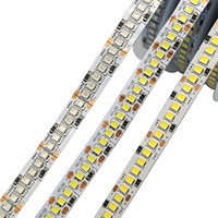 Bande LED haute luminosité à rangée unique 240 LED 12V/24V 10mm SMD2835 pour aménagement paysager et éclairage de diverses formes d'armoires ou de placards