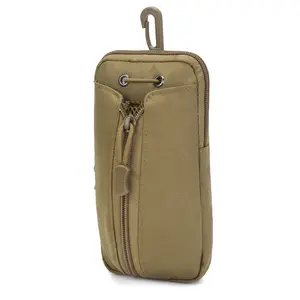 물병 홀더가 있는 휴대용 작은 허리 가방, 야외 캠핑 여행을 위한 다기능 전술 패니 팩