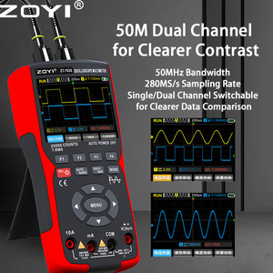 โอสซิลโลสโคปมือถือ Zoyi Zt-703s มัลติมิเตอร์ 2500 ค่า T-Rms ปิดเครื่องอัตโนมัติ สำหรับมืออาชีพ - Product Image 4