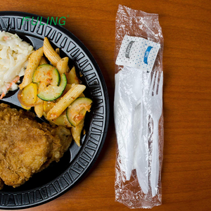 Usine en gros Oem blanc Ps 2.4g couverts <span class=keywords><strong>kit</strong></span> combiné d'ustensiles en plastique, ensemble d'ustensiles en plastique jetable - Product Image 4