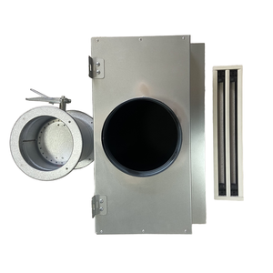 Phong cách công nghiệp hướng dẫn sử dụng điều khiển âm lượng không khí van điều tiết sắt HVAC Hệ thống thông gió ống bướm vườn con dấu - Product Image 3