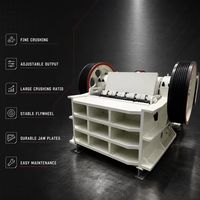 Concasseur compact pour minerais fins pour petites centrales d'agrégats et concasseur à mâchoires PEX